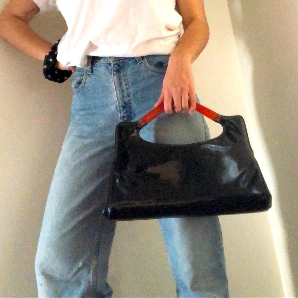 Vintage patent clutch